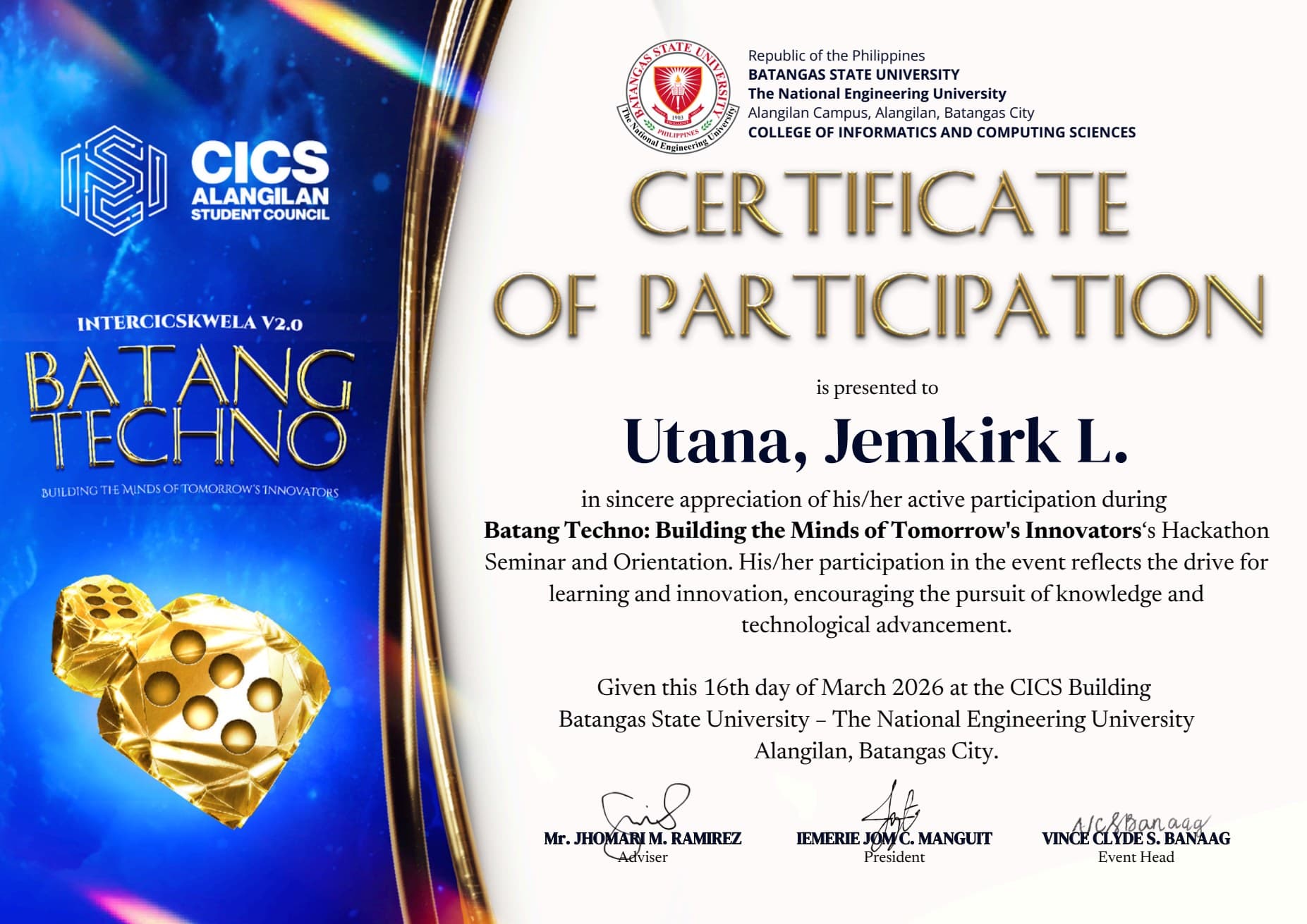 Batang Techno: Building the Minds of Tomorrow's Innovators Hackathon - Participant preview